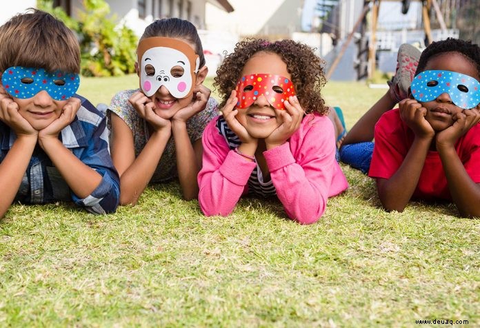 10 Ideen zum Selbermachen von Masken für Kinder 