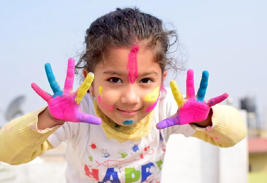 Bunte Holi-Party-Ideen für Kinder 