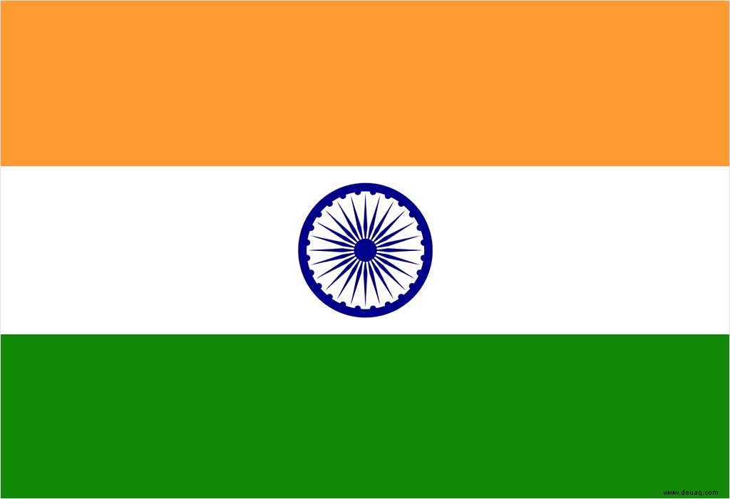 Fakten und Informationen zur indischen Nationalflagge für Kinder 