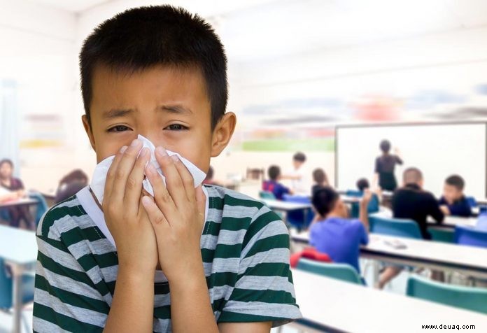 10 häufige übertragbare Krankheiten, die Ihr Kind in der Schule abholen kann 