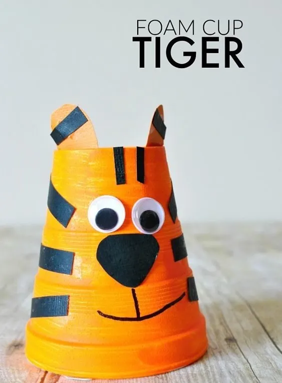 Einzigartige Tiger-Bastelideen für Kinder 