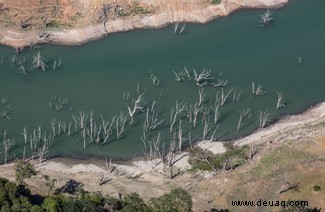 Neueste Fotografie der verheerenden Dürrekatastrophe in Kalifornien 