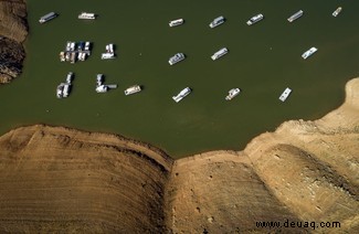 Neueste Fotografie der verheerenden Dürrekatastrophe in Kalifornien 