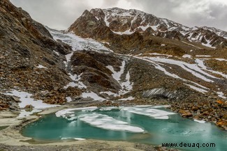 In Bildern:Dokumentation schmelzender Alpengletscher im Fornital 