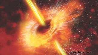 Wurmlöcher:Könnten wir durch ein Schwarzes Loch in eine andere Galaxie reisen? 