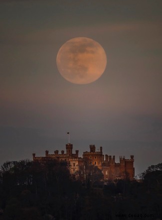 In Bildern:Der Super Pink Moon 2020 erleuchtet den Aprilhimmel 