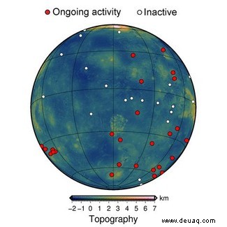 Venus hat mindestens 37 kürzlich aktive Vulkane 