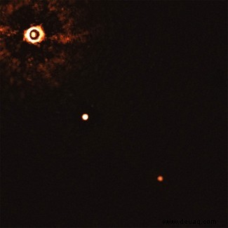 Exoplaneten:Erstes Bild eines Mehrplanetensystems um einen sonnenähnlichen Stern 