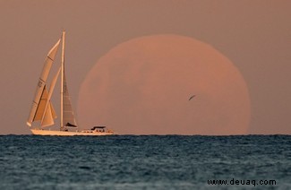 Blood Supermoon 2021:Atemberaubende Fotos der totalen Mondfinsternis aus der ganzen Welt 