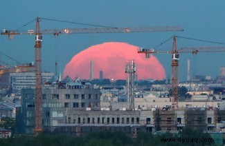 Blood Supermoon 2021:Atemberaubende Fotos der totalen Mondfinsternis aus der ganzen Welt 