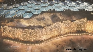Die Pläne, eine Mars-Megastadt zu bauen, in der man eigentlich 300 Millionen Kilometer reisen möchte, um darin zu leben 