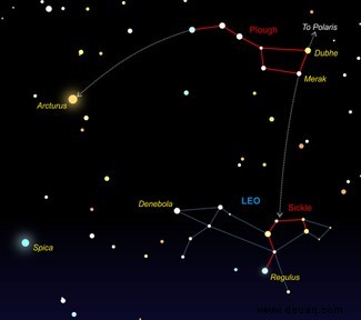 So erkennen Sie den Löwen am Nachthimmel 