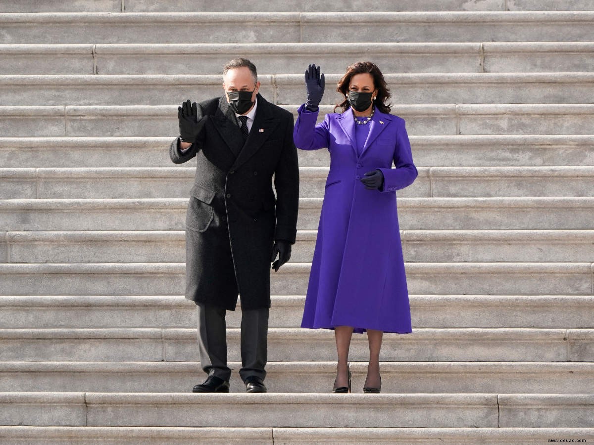 Monochrome Outfits stehen bei der Amtseinführung des US-Präsidenten im Mittelpunkt 
