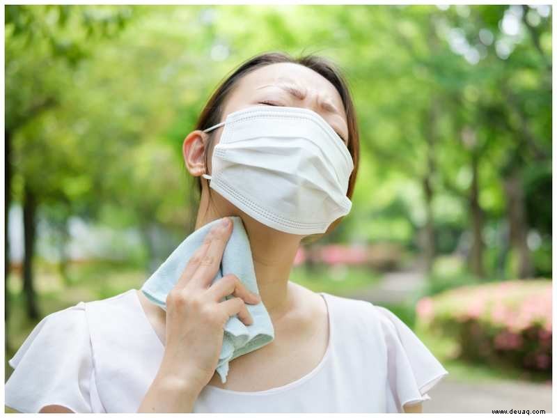 So bleibst du im Sommer kühl und bequem in Masken 