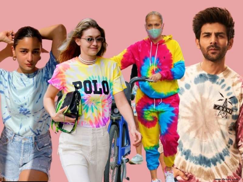 Verleihen Sie Ihrem Holi-Outfit mit DIY-Tie-and-Dye-Drucken eine lebendige Note 