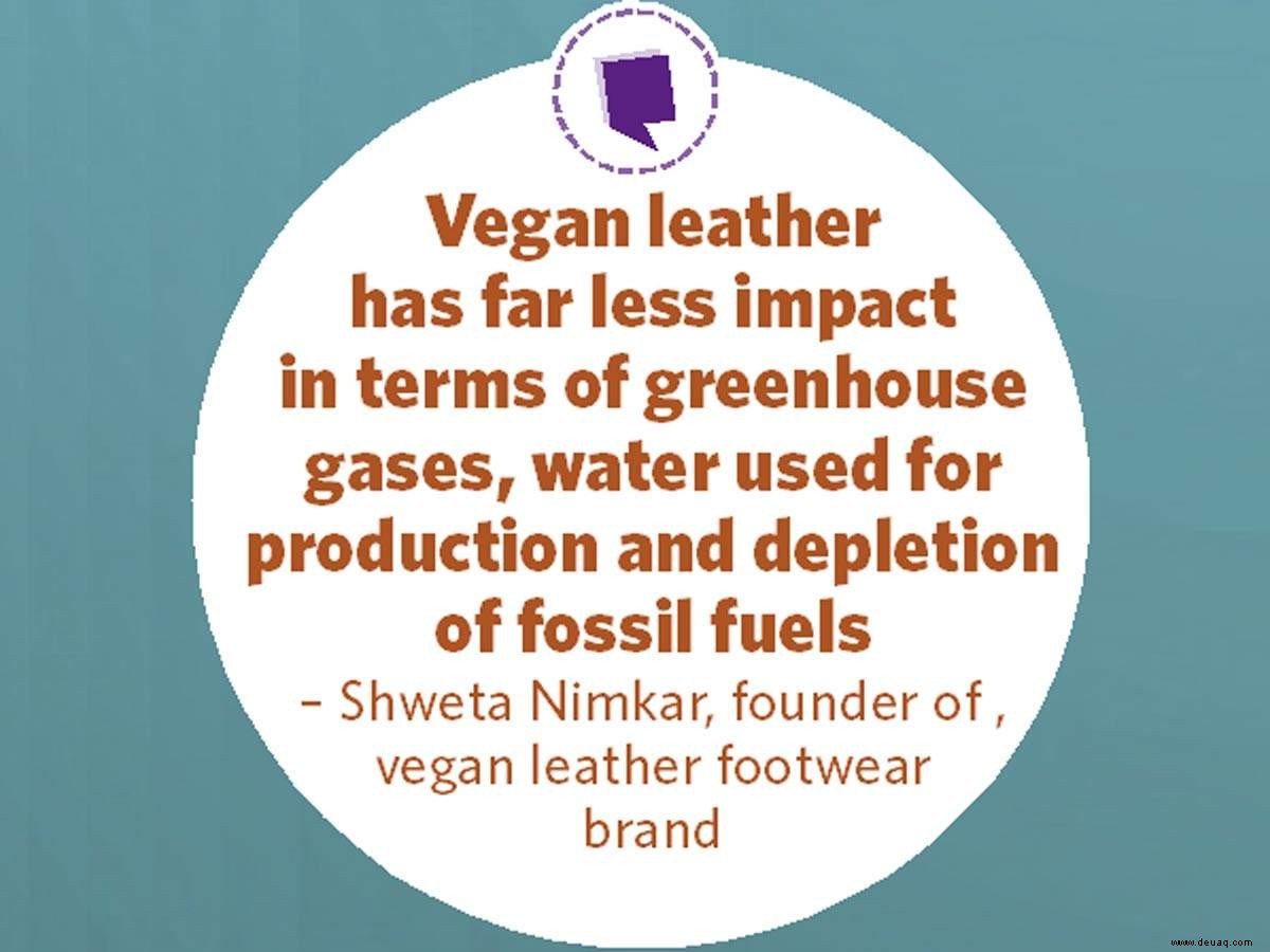 Nachhaltiges veganes Leder entwickelt sich zu einer Modeerscheinung 