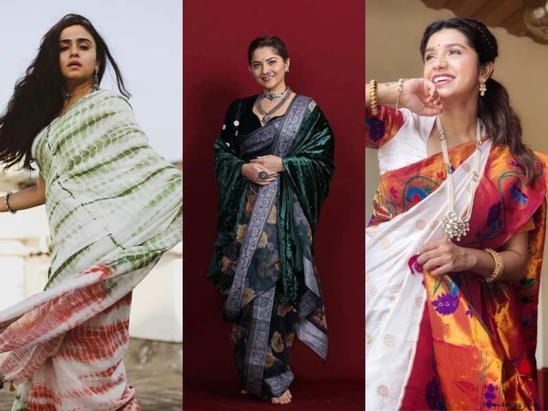 Saris, die Sie für Ihre Gudi Padwa-Feier zu Hause rocken können 