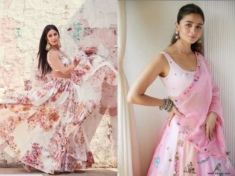 Katrina Kaif bis Alia Bhatt:Promi-inspirierte Lehengas für zurückhaltende Hochzeiten 