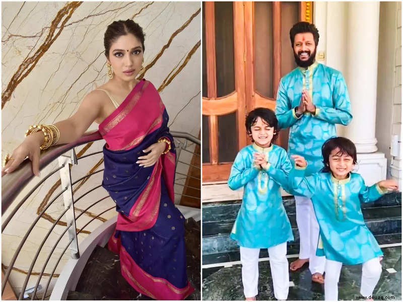 Riteish Deshmukh und Bhumi Pednekar inspirieren Jugendliche dazu, sich für festliche Upcycling-Kleidung zu entscheiden 