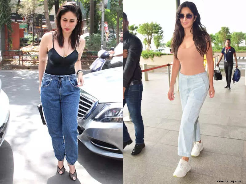 Kareena-Kapoor-Stil oder der Katrina-Kaif-Stil? Schicke Arten, Denims zu stylen 