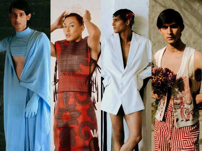 Saris, Bralettes und bauchfreie Tops:Hier wird Männlichkeit neu gestaltet 