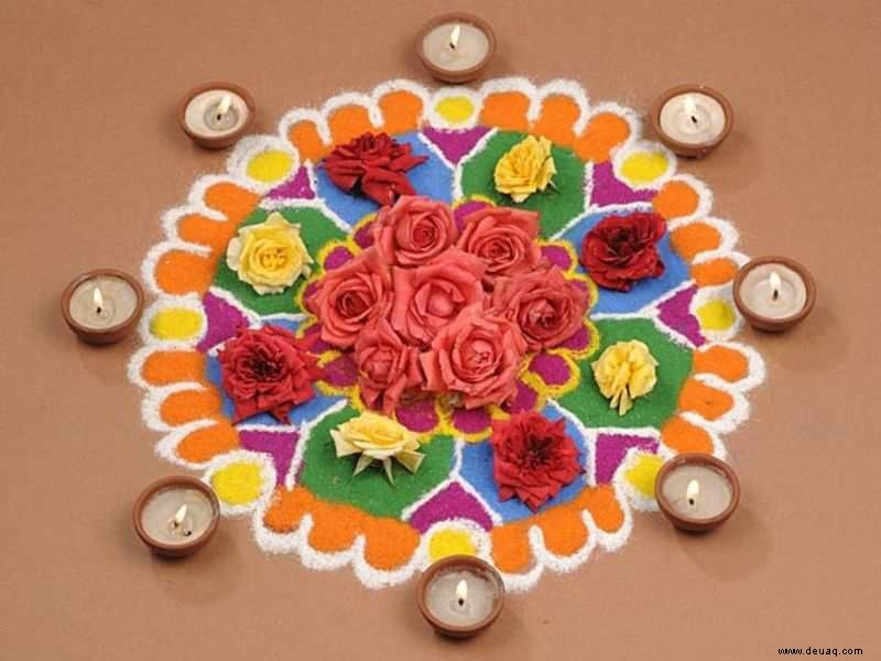 Diwali-Rangoli-Designs:Hier sind 10 einzigartige Blumen-Rangoli-Designs, um dieses Diwali auszuprobieren 