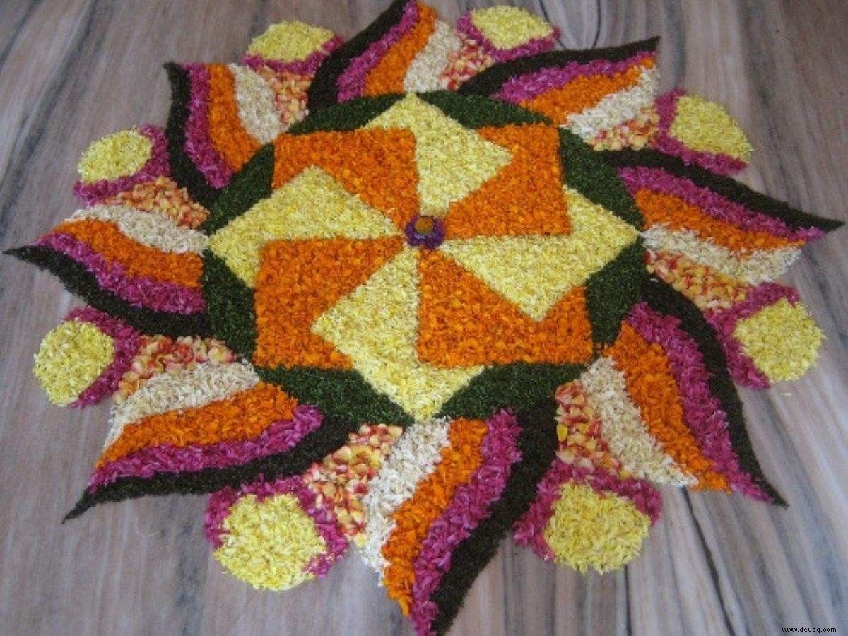 Diwali-Rangoli-Designs:Hier sind 10 einzigartige Blumen-Rangoli-Designs, um dieses Diwali auszuprobieren 