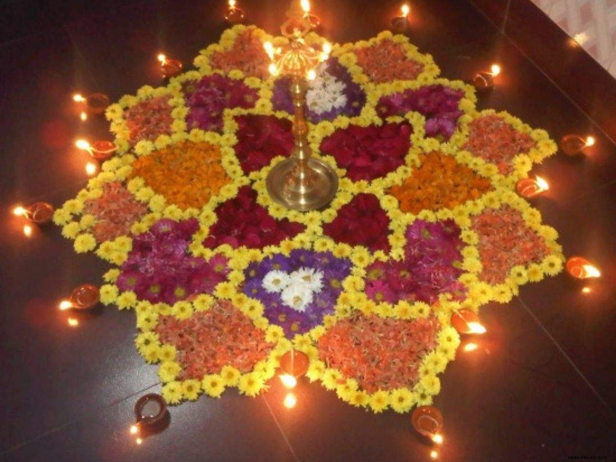 Diwali-Rangoli-Designs:Hier sind 10 einzigartige Blumen-Rangoli-Designs, um dieses Diwali auszuprobieren 