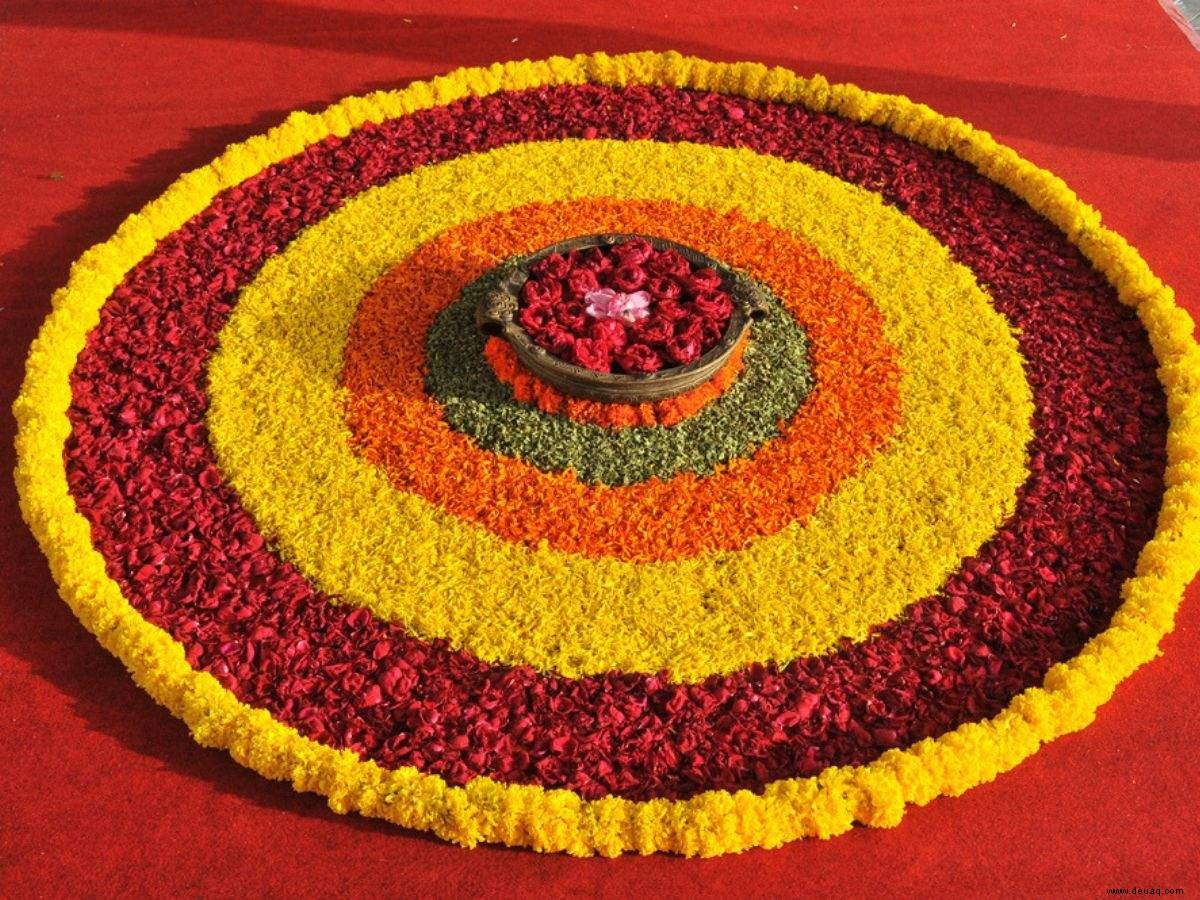 Diwali-Rangoli-Designs:Hier sind 10 einzigartige Blumen-Rangoli-Designs, um dieses Diwali auszuprobieren 