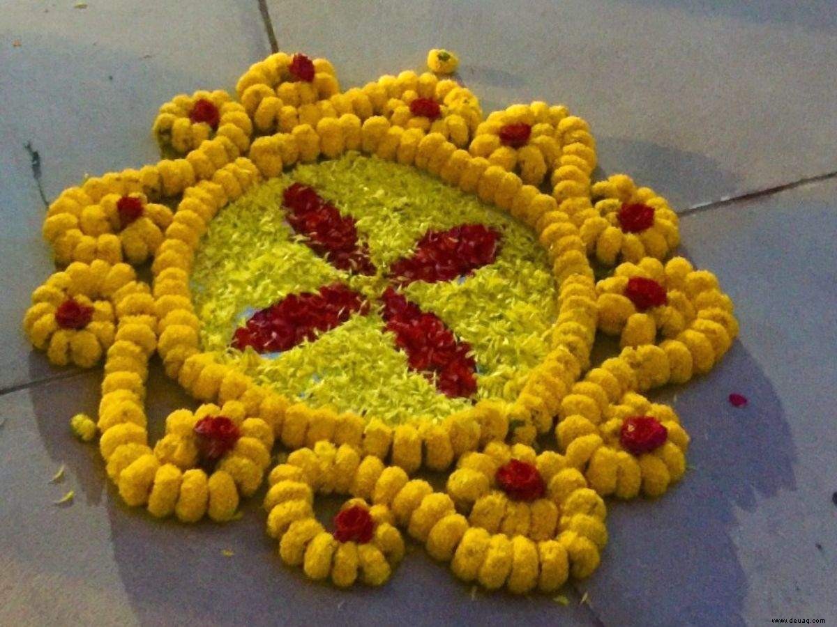 Diwali-Rangoli-Designs:Hier sind 10 einzigartige Blumen-Rangoli-Designs, um dieses Diwali auszuprobieren 