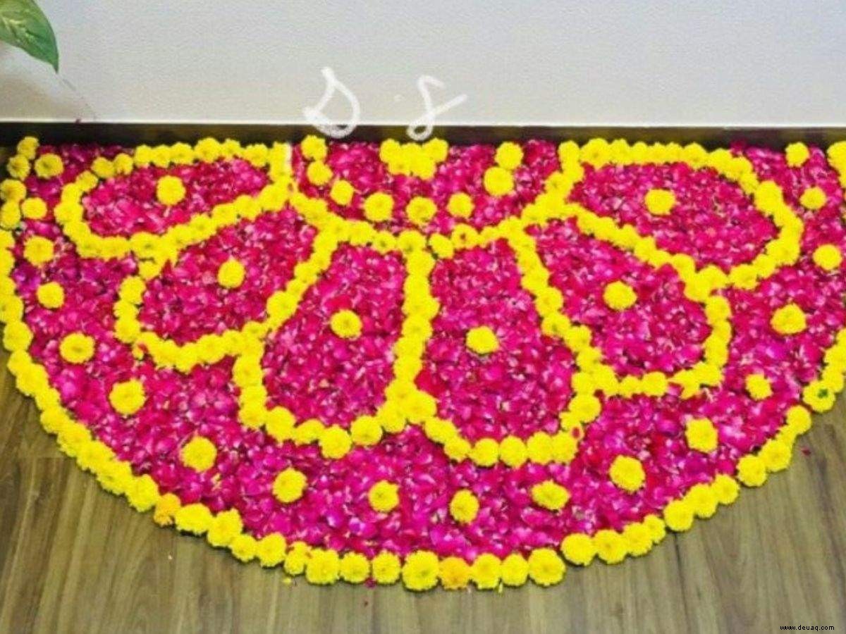 Diwali-Rangoli-Designs:Hier sind 10 einzigartige Blumen-Rangoli-Designs, um dieses Diwali auszuprobieren 