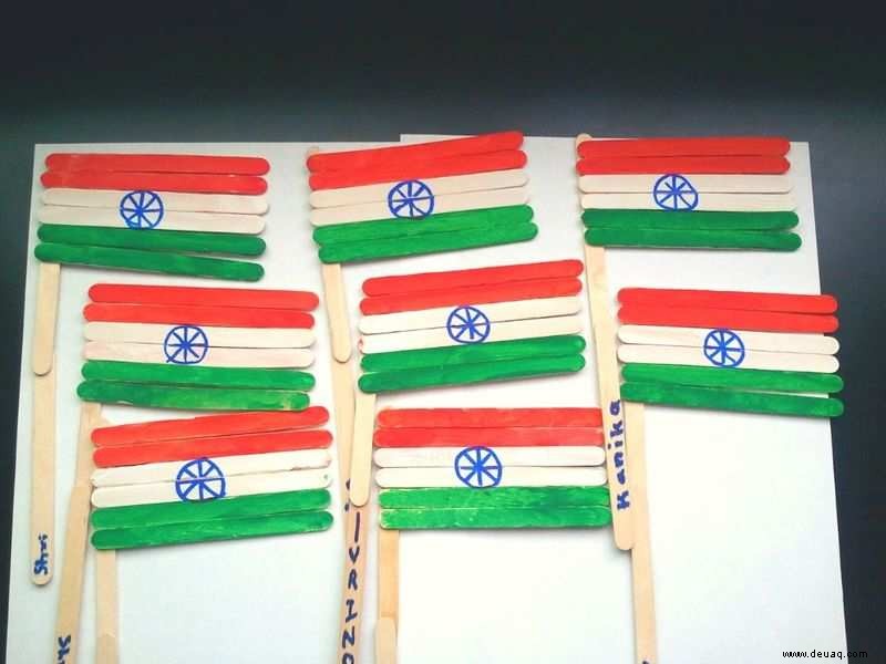 5 Bastelideen für Kinder, um die indische Flagge zu basteln 