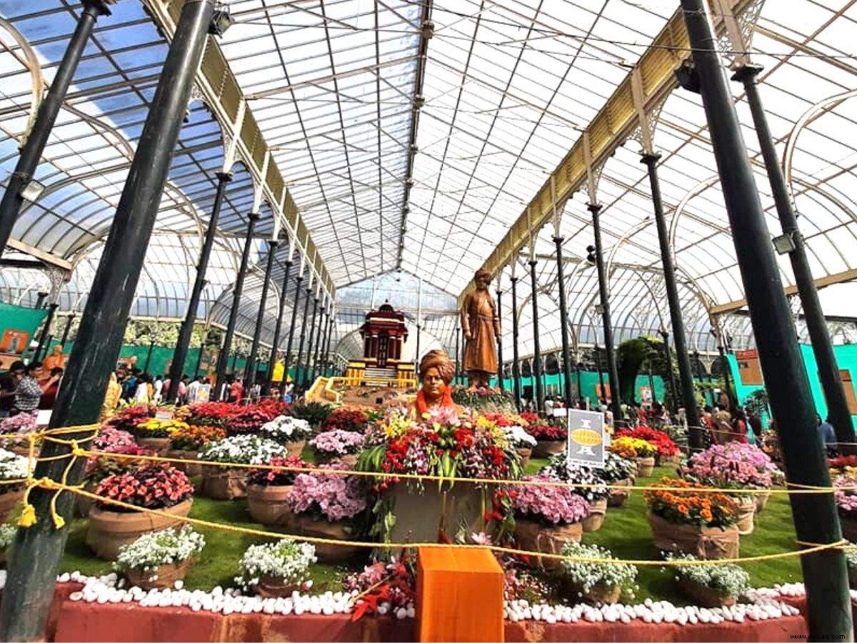 Der Botanische Garten von Bangalore ist eine florale Hommage an Swami Vivekananda 
