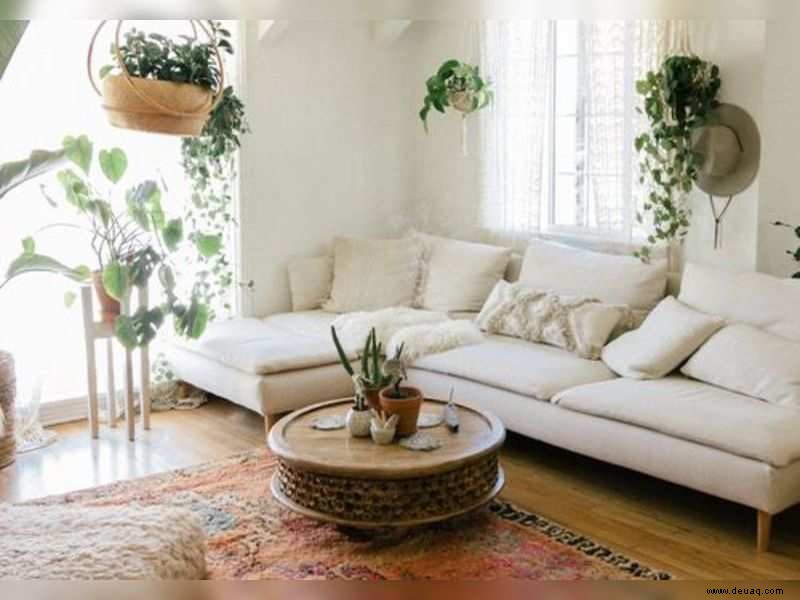 Zimmerpflanzen, stimmungsvolle Beleuchtung, Recycling alter Möbel:Geben Sie Ihrem Zuhause ein neues Gesicht 