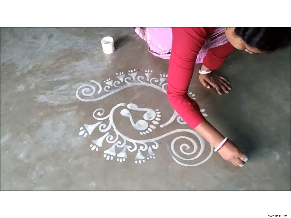 Ein Rangoli-Weg im Winter quer durch Indien 