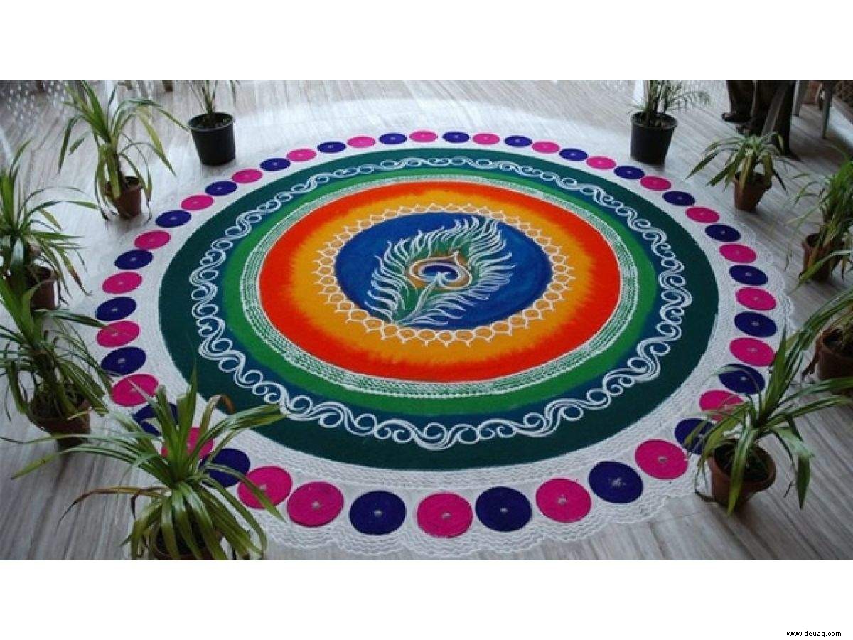 Ein Rangoli-Weg im Winter quer durch Indien 