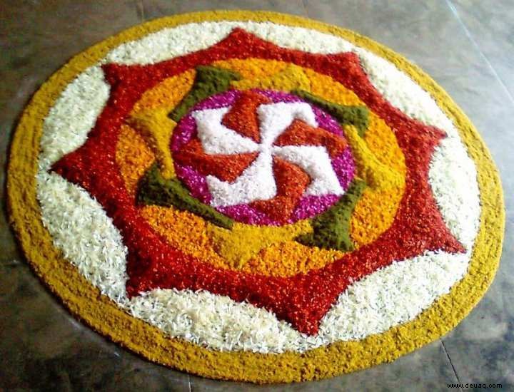 Diwali-Rangoli-Designs:Machen Sie an diesem Diwali 2021 Rangoli mit Hülsenfrüchten 