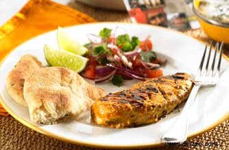 Tandoori-Huhn mit Spinatjoghurt 