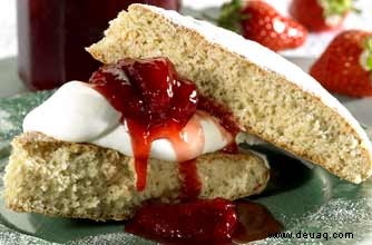 Shortcake mit Erdbeermarmelade 