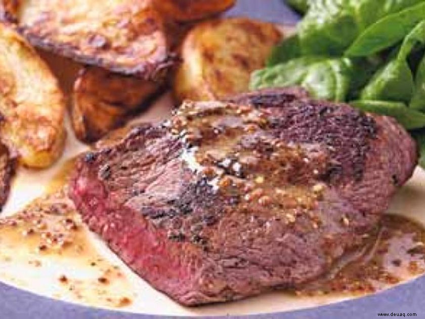 Steak mit Senfsauce 