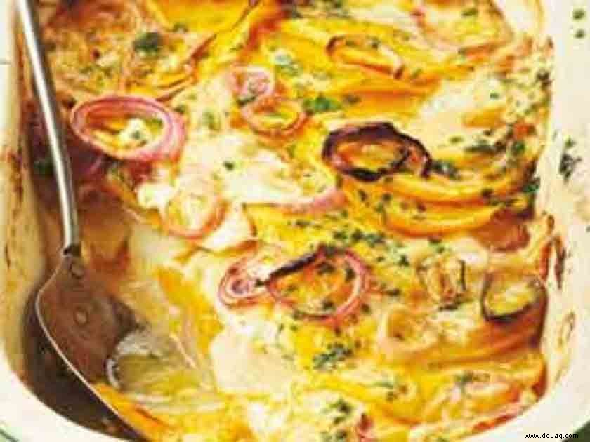 Käsiges Kürbisgratin 