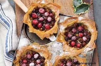 Cranberry-Hackfleisch-Filotörtchen 