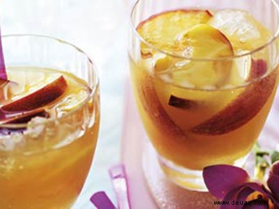 Rosiger Pfirsichcocktail 