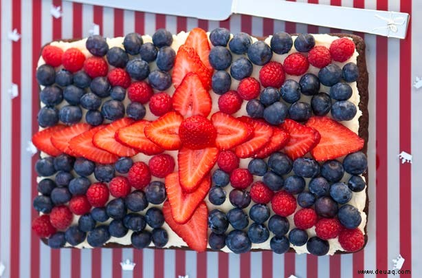 Patriotischer Beerenkuchen 