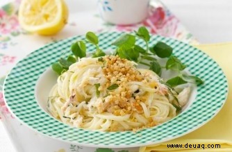 Linguine mit Krabben und Minze 