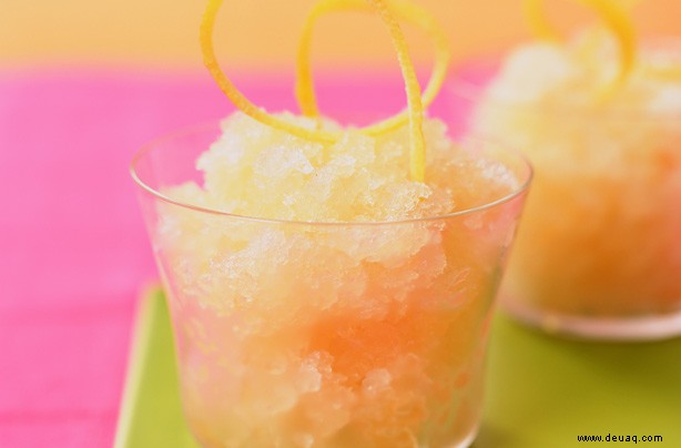 Granita aus grünem Tee 