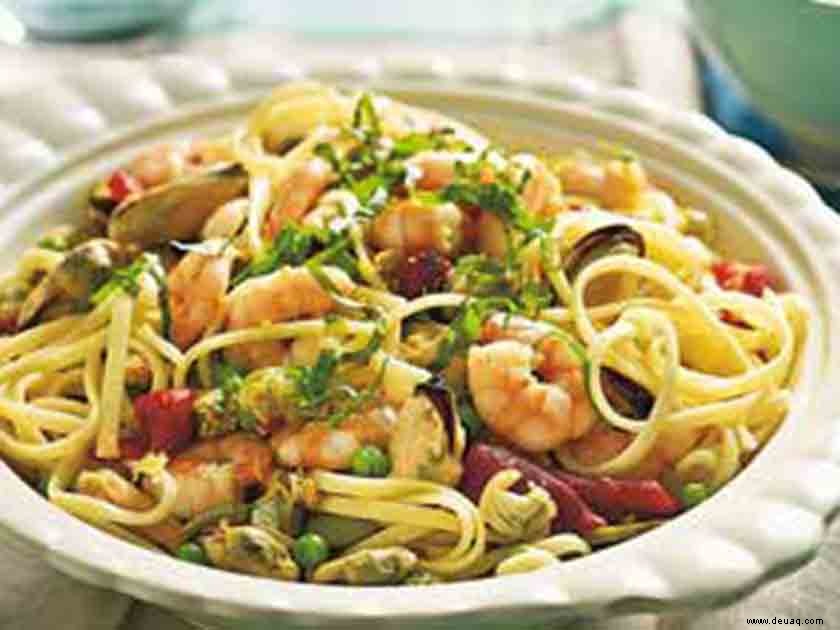 Meeresfrüchte-Linguine 