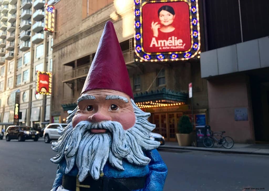 The Roaming Gnome geht am Broadway hinter die Kulissen von Amélie 