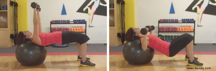 Stabilitätsballübungen, um einen sexy Körper zu formen 