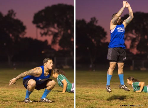 Probieren Sie dieses vom Rugby inspirierte Training aus 